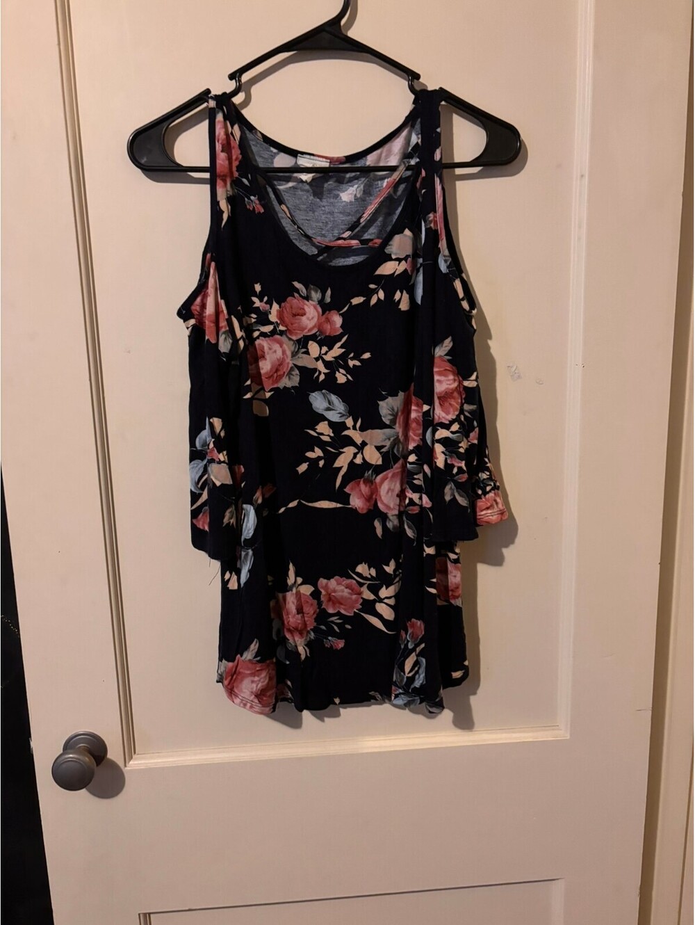Lovely Melody Cold Shoulder Floral Top
